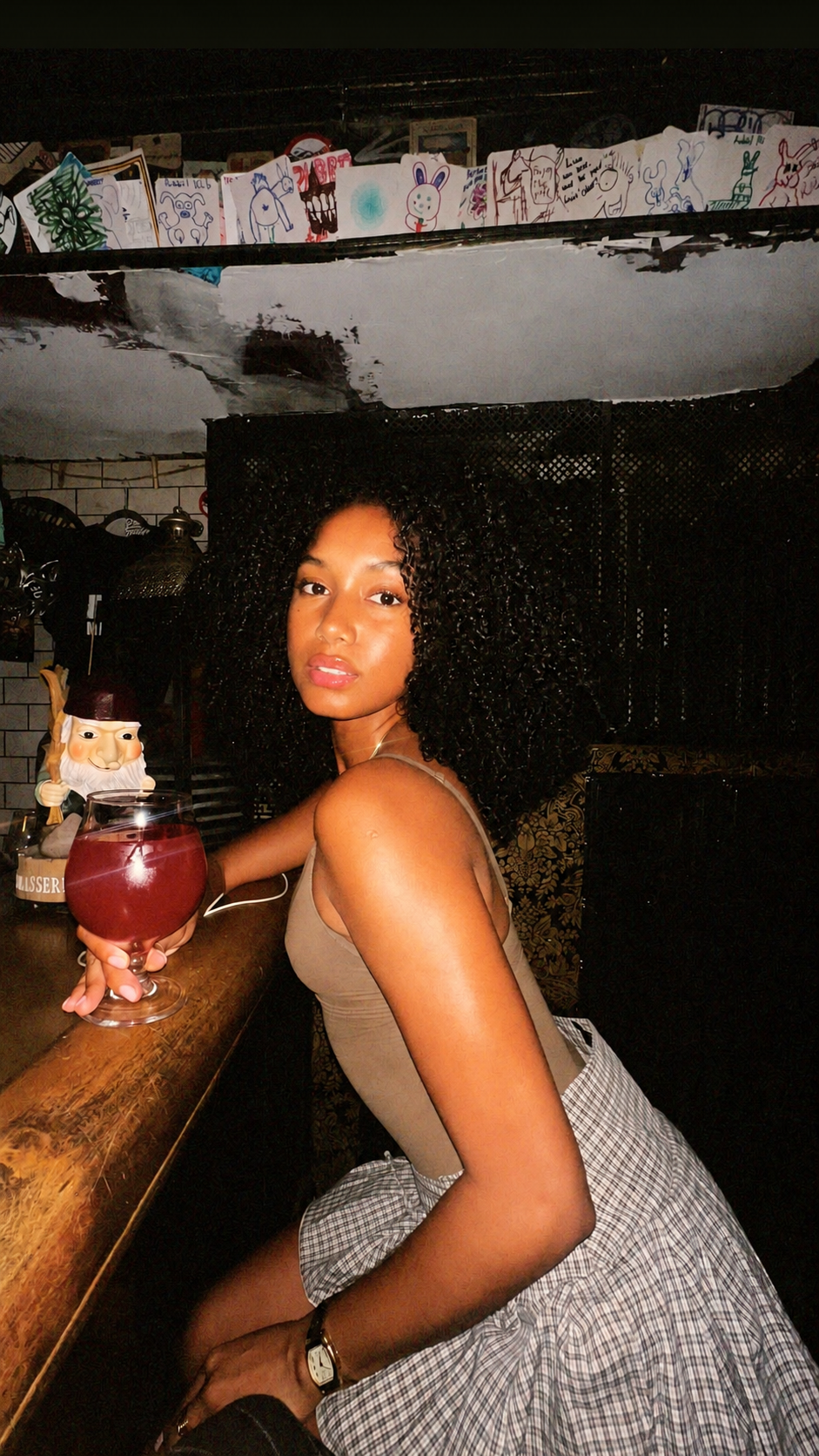 Guest enjoying a drink at Old Rabbit Club